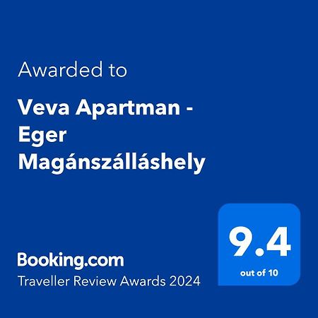 Veva Apartman - Eger Maganszallashely Buitenkant foto